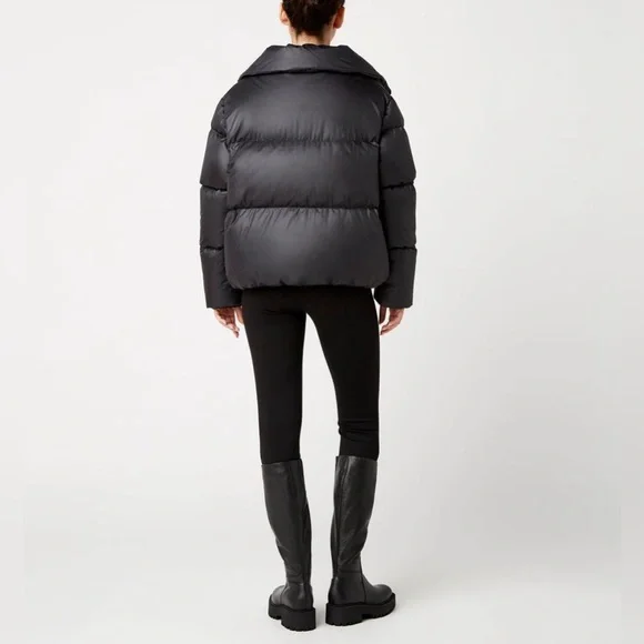 🥰🥰🥰La CANADIENNE black jacket/puffer/parka size L - Picture 5 of 8